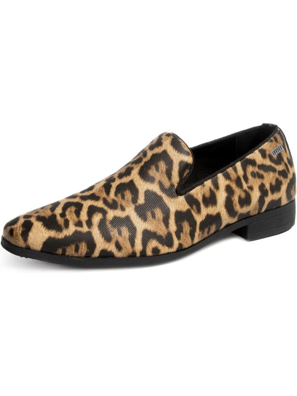 UUBARIS Men's Leopard Print Elegant Tuxedo Loafers Slip on Dress Formal Shoes